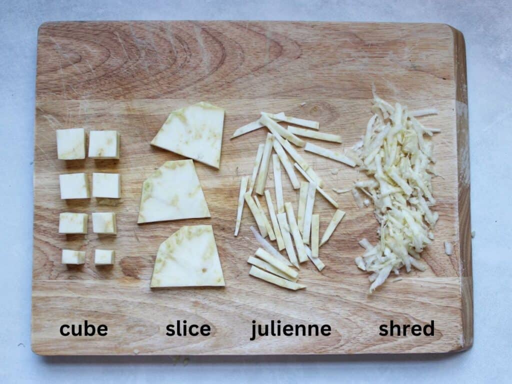 How to Peel and Cut Celery Root