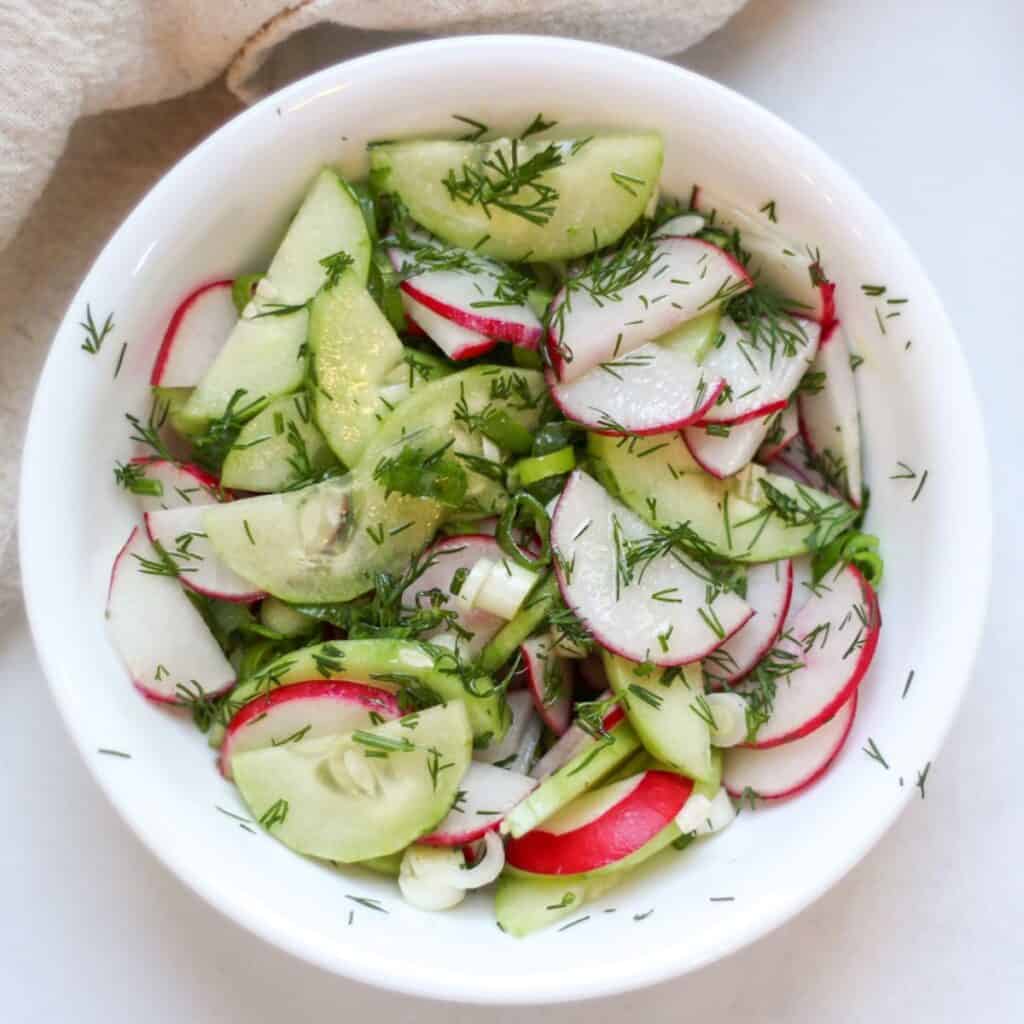 Lettuce Cucumber Tomato Salad